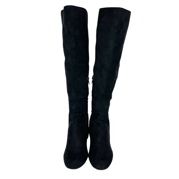 Kenneth Cole Reaction Women's Corie Lace Heeled Boots Black Suede Size 9B - Picture 2 of 15